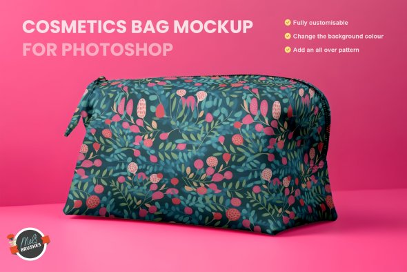 CreativeMarket - Cosmetics bag mockup - 13450290