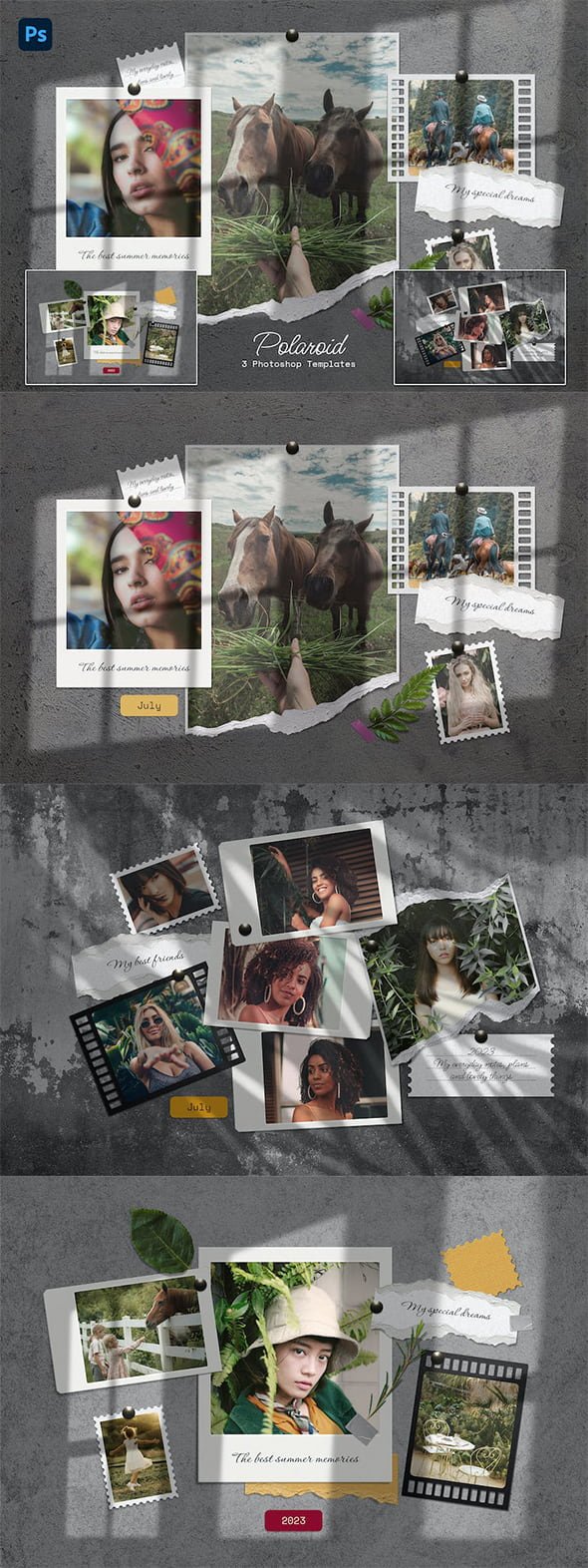 CreativeMarket - Polaroid Photo Templates -16082540
