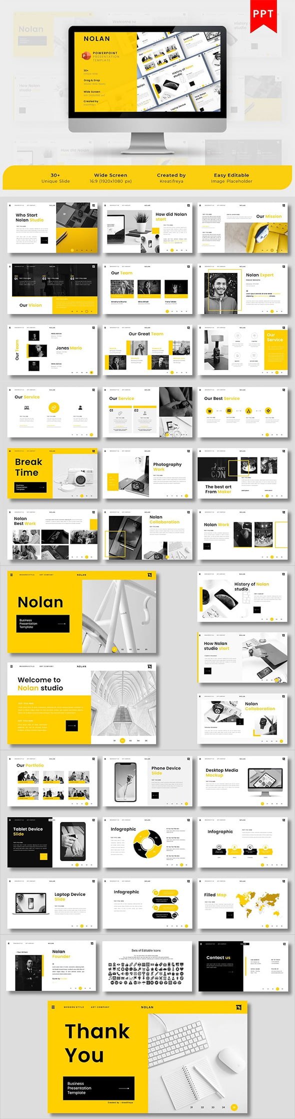 GraphicRiver - Nolan - Creative Business Presentation Template - 36768124
