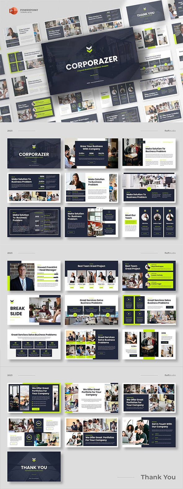 GraphicRiver - Corporazer - Corporate Business Powerpoint Template - 45521421