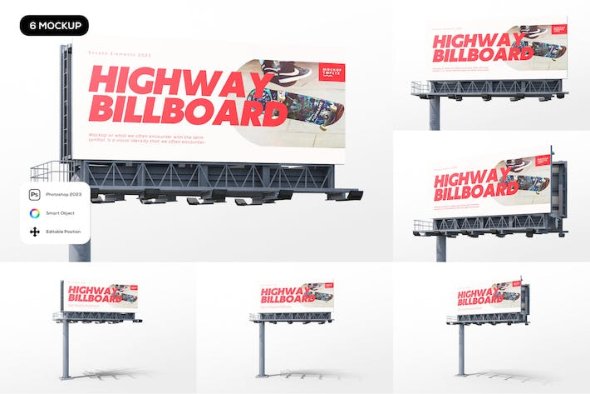 Highway Billboard Mockup - PYFZQ4B
