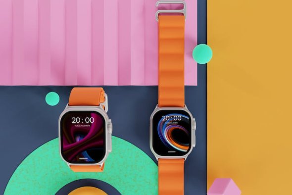 Apple Watch Colorful Mockup - 8M5ZQMN