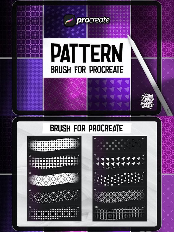 Dansdesign Pattern Brush Procreate - MN56TPG