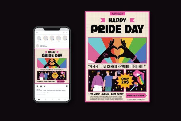 Happy Pride Day Flyer - X4SA9CX