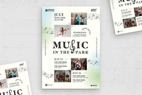 CreativeMarket - Music Event Flyer Template - 16511484