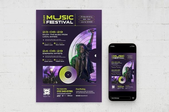 GraphicRiver - Music Festival Flyer Template - 45653673