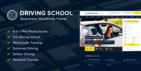 ThemeForest - Driving School v1.4.9 - WordPress Theme - 20616993