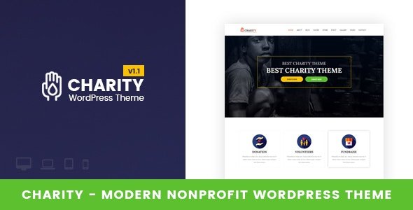 ThemeForest - Charity v1.3 - Nonprofit WordPress Theme - 19176366