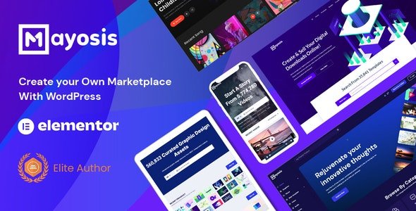 ThemeForest - Mayosis v4.5.2 - Digital Marketplace WordPress Theme - 20210200