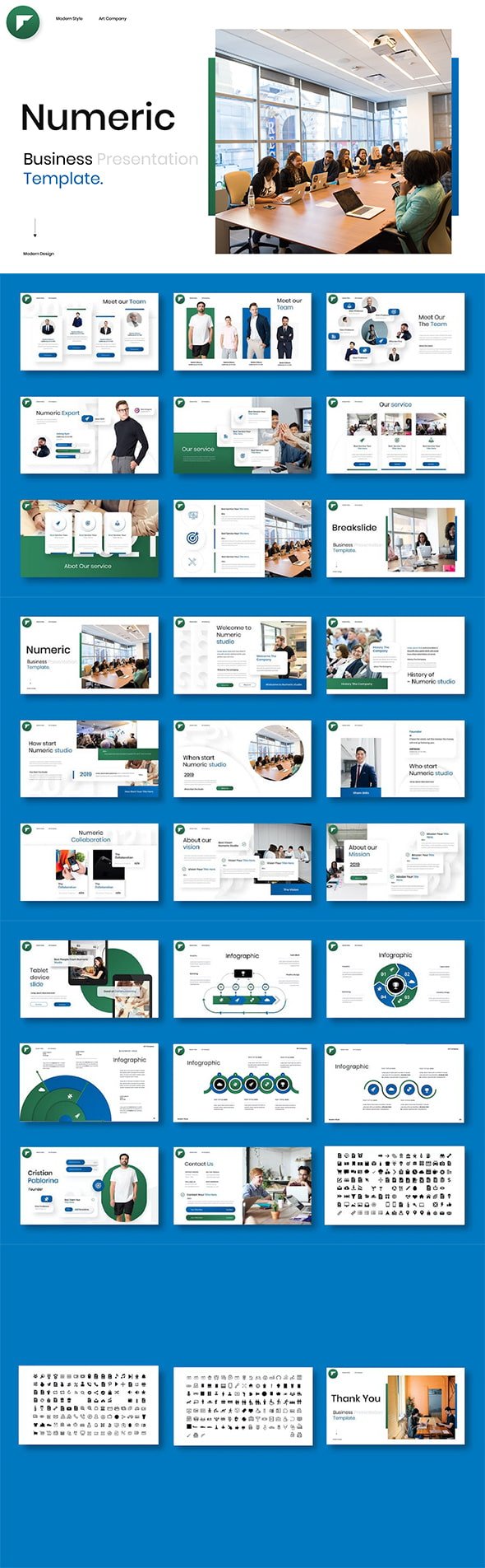 GraphicRiver - Numeric– Business PowerPoint Template - 45914722