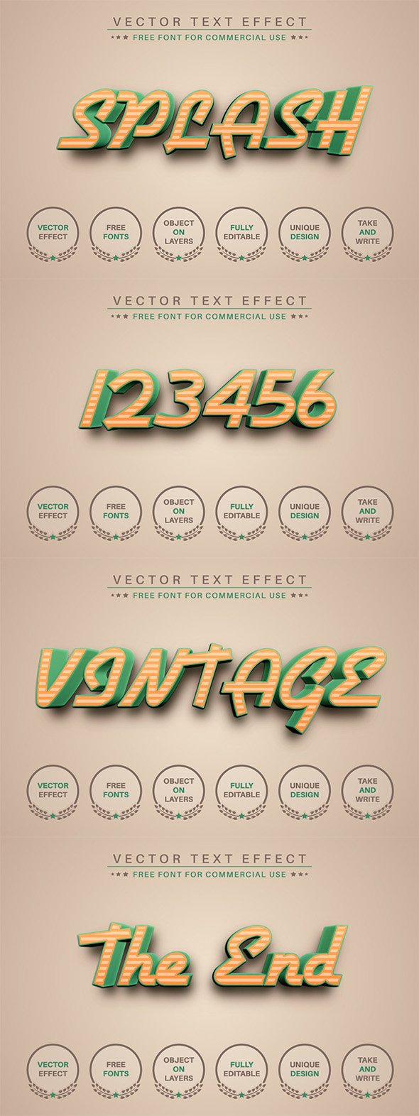 CreativeMarket - Stylish Retro - Editable Text Effect - 16514410