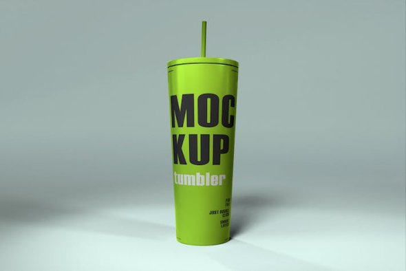 Stainless steel Tumbler Mockup - X5VQPXX
