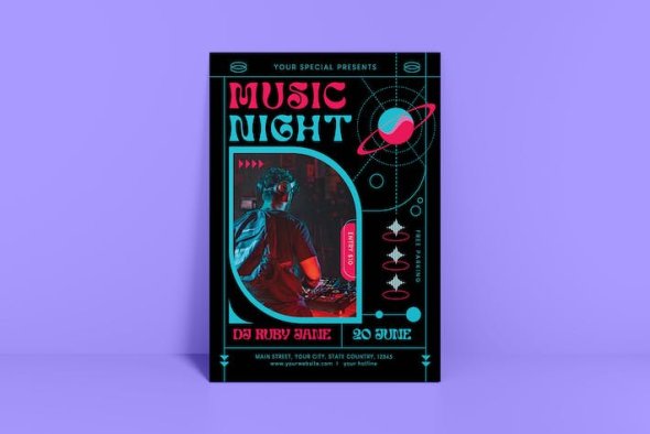 Music Night Flyer - BLM4URK