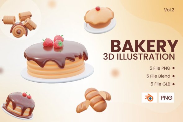 3d Bakery Icon Vol.2 - L6LDQ8E