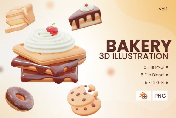 3d Bakery Icon Vol.1 - 2AGXJYG