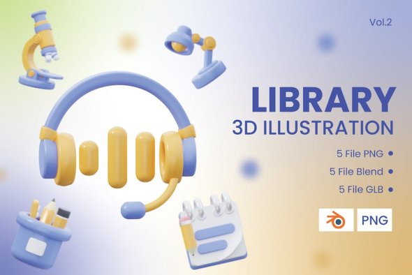 3D Icon Library Vol.2 - DULQNDV