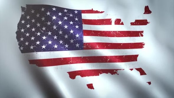 MotionArray - American Flag Waving - 1328817