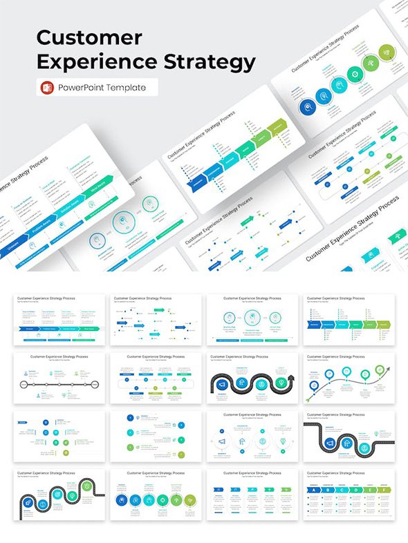 Customer Experience Strategy PowerPoint Template - XD27TZ8