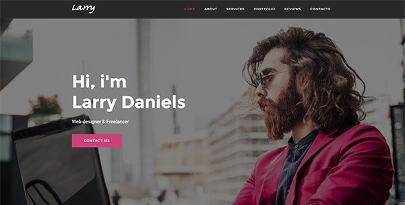 ThemeForest - Larry v1.0 - Personal Onepage Template - 19262722