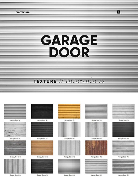 CreativeMarket - 20 Garage Door Texture HQ - 17648817