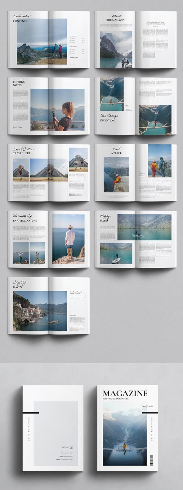 AdobeStock - Travel Magazine Layout - 605963127