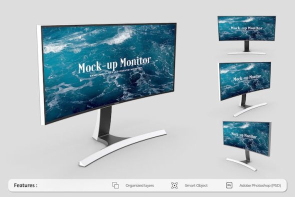 Samsung Ultra Monitor Mockup - EBWQ9F3