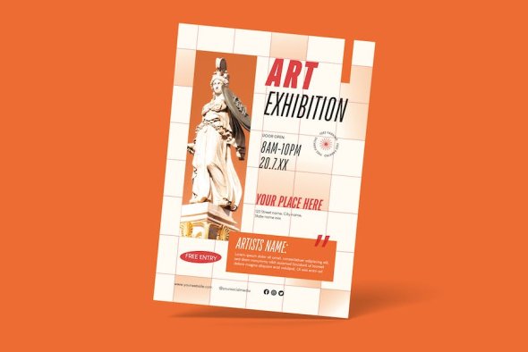 Art Exhibition Flyer - 7R4YCQZ