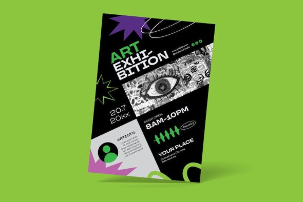 Art Exhibition Flyer - R9RH2BK