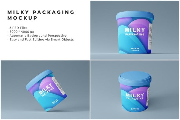 Milky Packaging Mockup - L54CZBE