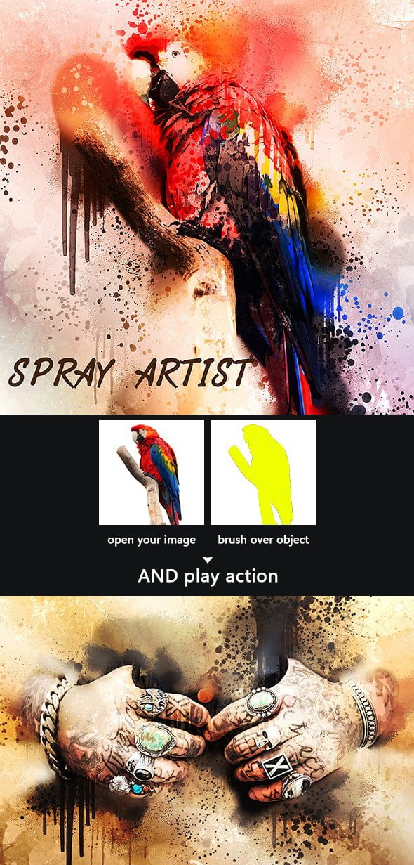 GraphicRiver - Spray Artist Photoshop Action - 20802392