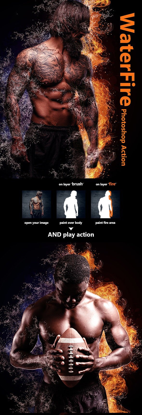 GraphicRiver - Waterfire Photoshop Action - 20575244