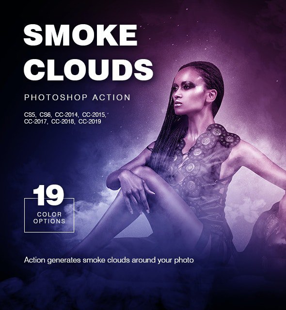 GraphicRiver - Smoke Clouds Photoshop Action -  23329935