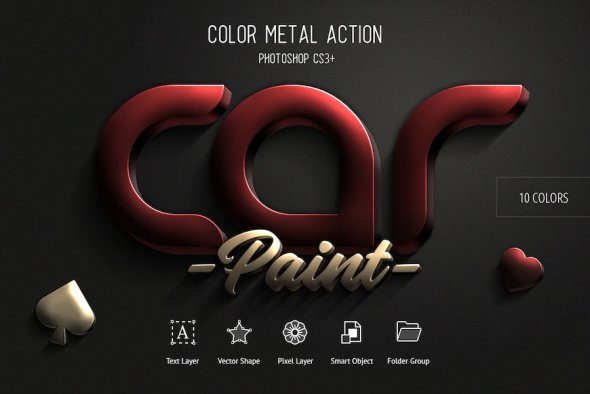 GraphicRiver - 3D Color Metal - PS Actions - 22968543