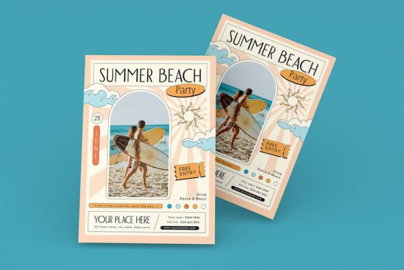 Summer Beach Party Flyer - 88JBCDE