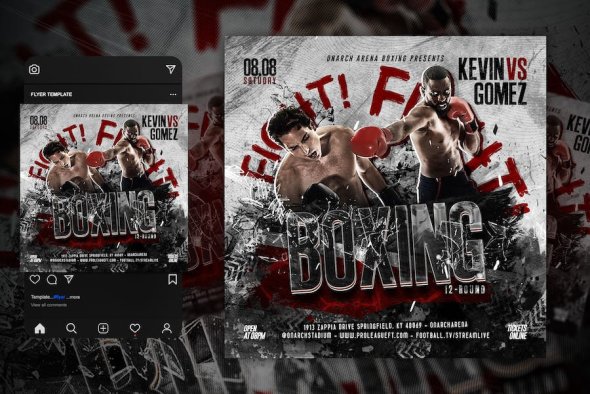 Boxing Flyer Template - W4M5JX5