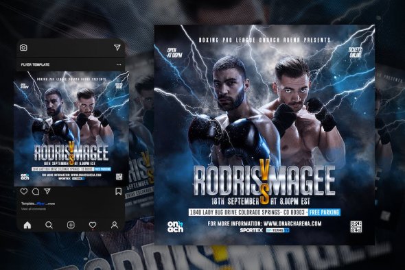 Boxing Flyer Template - K7CC5F3