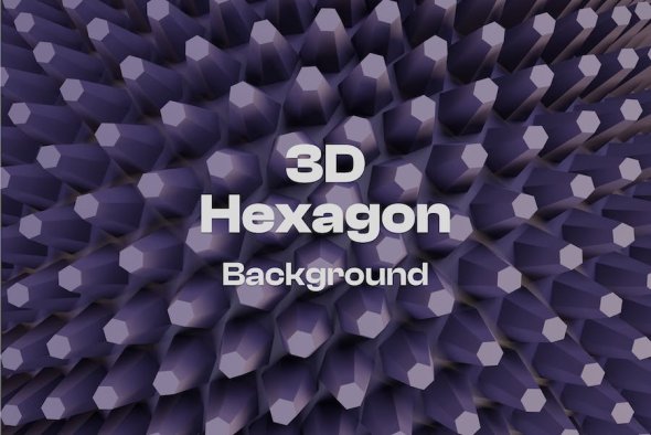 3D Modern Futuristic Hexagon Background - TYNQ4TY