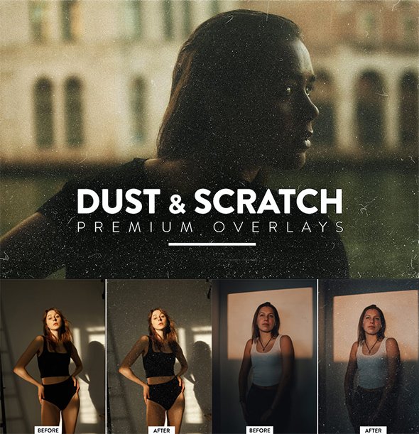 CreativeFabrica - 30 Dust and Scratches Overlays