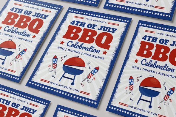4th of July BBQ Celebration Flyer - BLCDX6D
