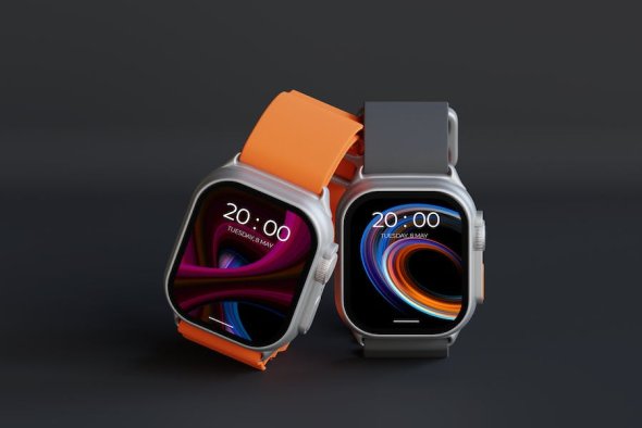 Smartwatch Colorful Mockup - M3JRABK