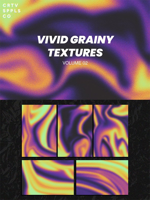 CreativeMarket - Vivid Grainy Textures V2 - 21336484
