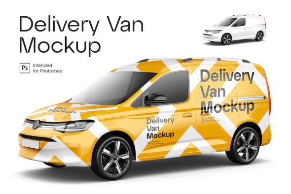 Delivery Van Mockup - BGJHNUX