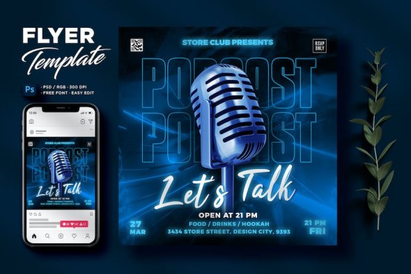 GraphicRiver - Podcast Flyer - 45976647