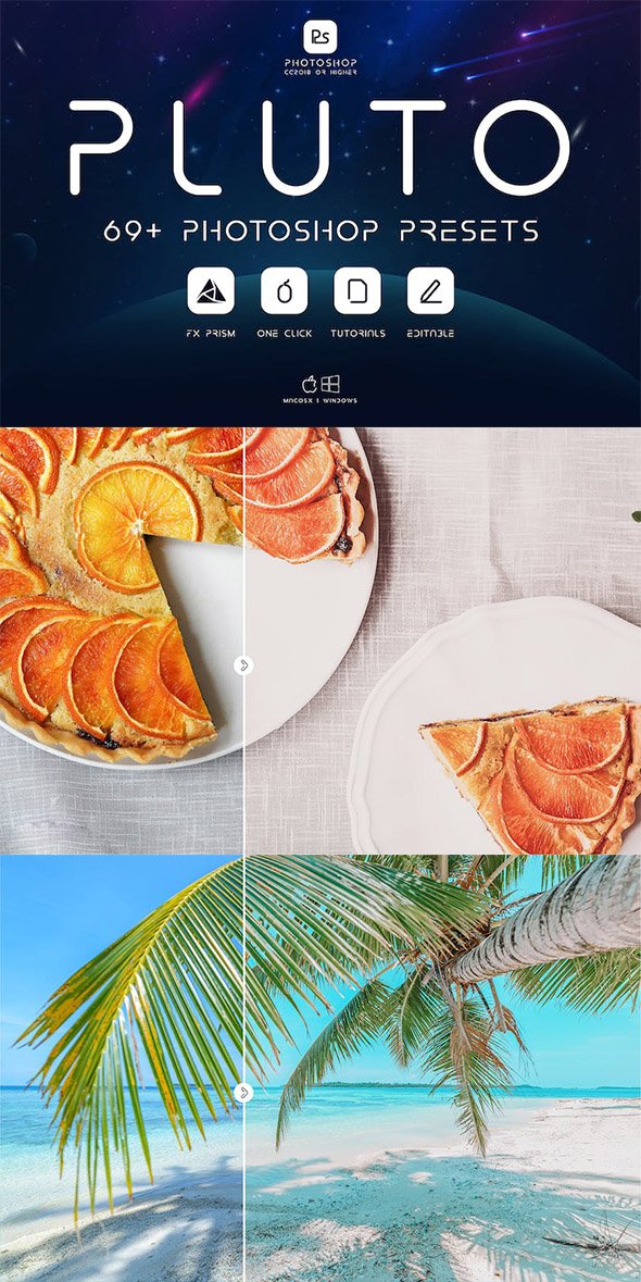 GraphicRiver - Pluto - 69+ Photoshop Presets Pack - 34847281