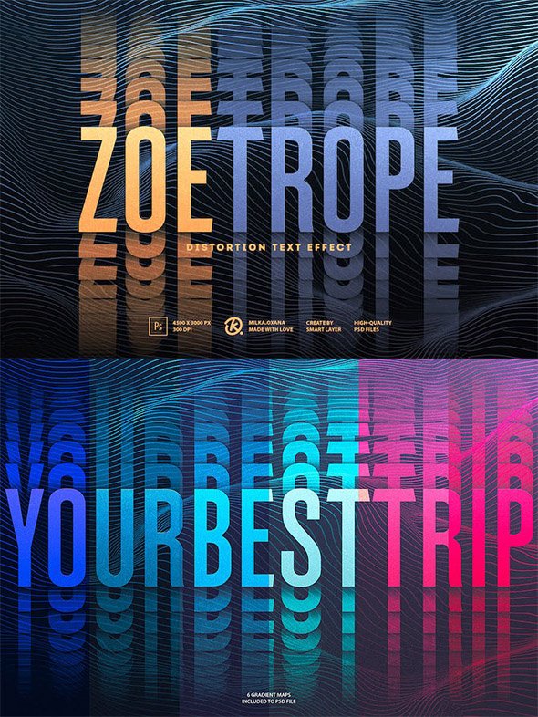 Zoetrope — Distortion Text Effect - NMM53ZR