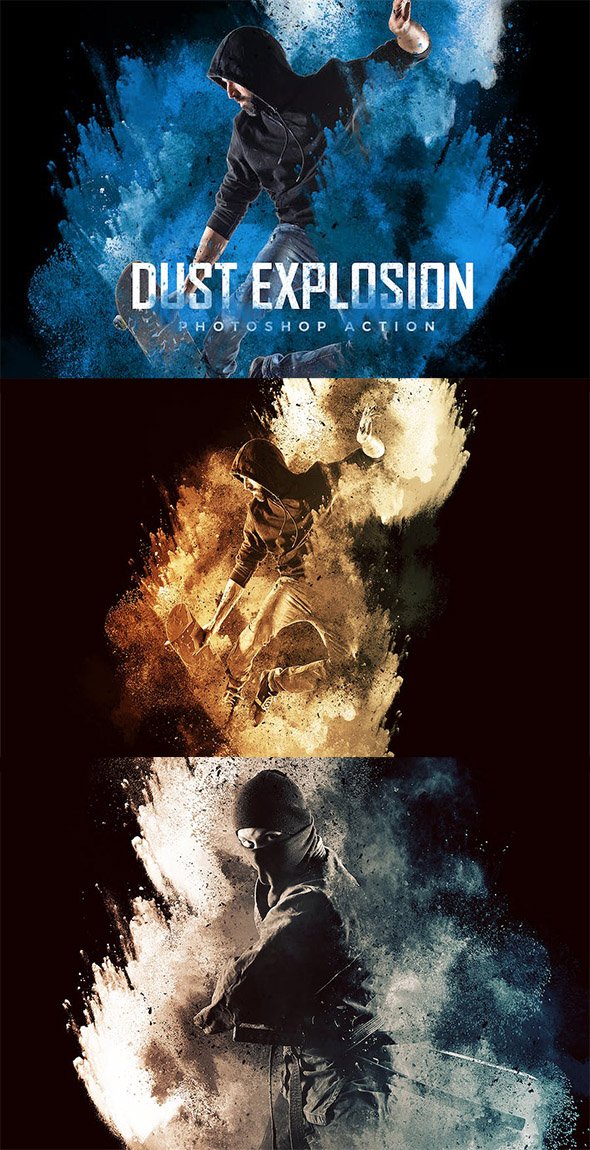GraphicRiver - Dust Explosion Photoshop Action - 31547047