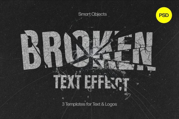 CreativeMarket - Broken Text Effect - 21330146