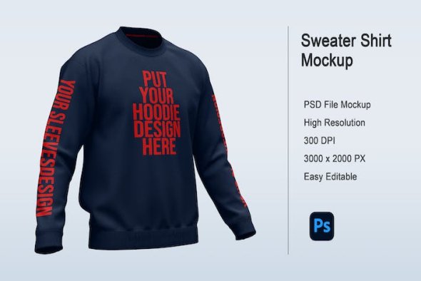Sweater Shirt Mockup - SPJU2C7