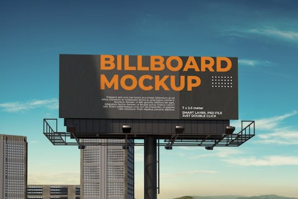 Roadside Billboard Mockup - MJMDQVV