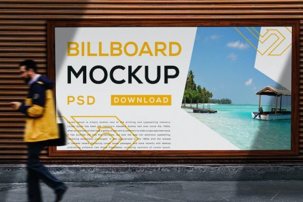 Outdoor Advertising Mockup - 4BYLGWC